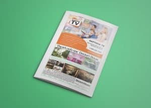 Advertisement Kartina TV for magazine Beseda